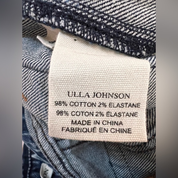 Ulla Johnson NWT Wade Tie Flare Leg Medium Wash Denim Jeans Size 4 - Picture 14 of 15